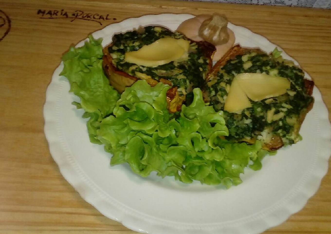 Calabaza Rellena con Espinacas