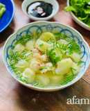 Canh Khoai Từ Nấu Tôm