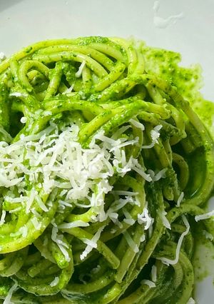 A picture of Kale Pesto Pasta.