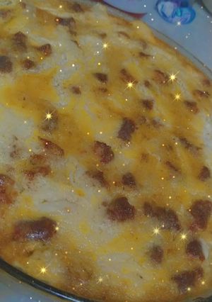 صورة لوصفة غراتان مرقاز (النقانق) 😋 بنة هبال 👍