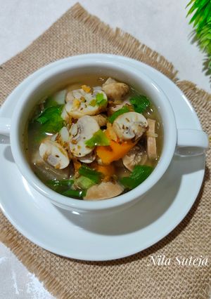 Foto resep Sup Jamur Kancing Wortel