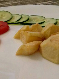 A picture of Roasted potatoes.