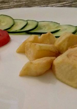 A picture of Roasted potatoes.