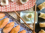 Una foto di avocado salmone philadelphia