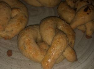 Una foto de Pretzels caseros