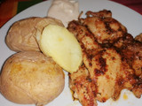 Churrasco de pollo al ajoperejil y un toque moruno