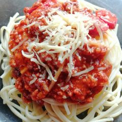 Spaghetti pasta A picture of Spaghetti pasta.