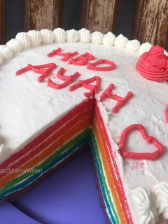 Foto resep Rainbow Cake Kukus Ny.Liem (Lumer dan Lembut Banget)