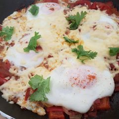 A picture of Huevos Rancheros.