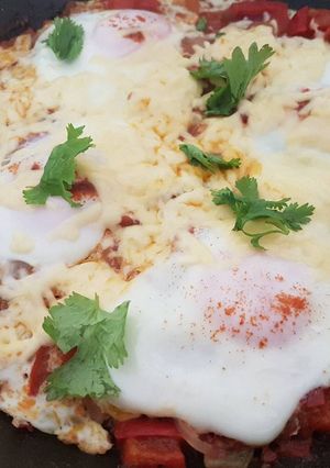 A picture of Huevos Rancheros.