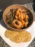 Chop Suey con camarones para dieta