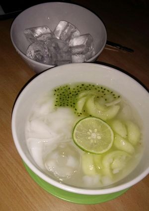 Foto resep Es melon merem melek ala bunda azka