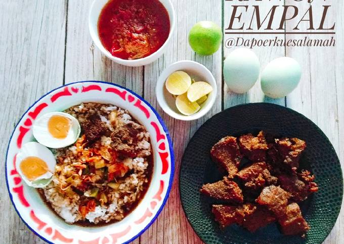 Resep Rawon empal Anti Gagal