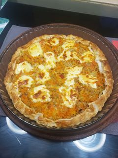 Una foto de Tarta de zanahorias y atún