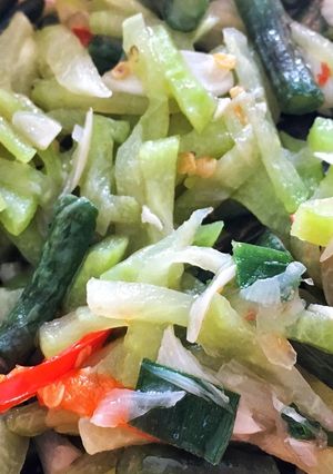 Foto resep Tumis Labu Siam Kacang Panjang