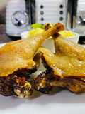 Pato asado con toques de miel