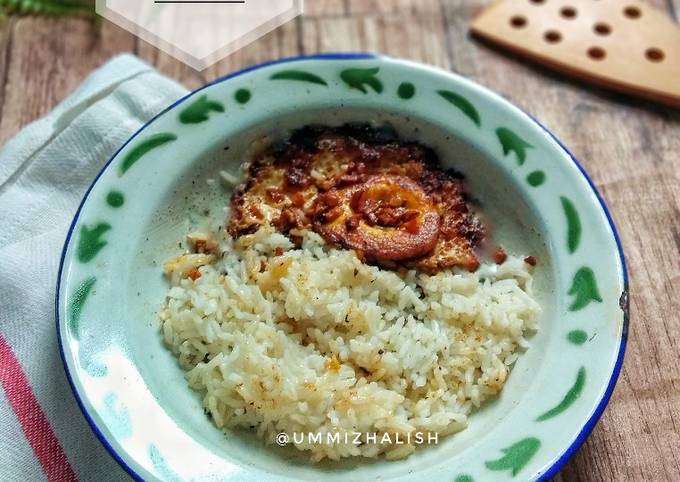 Nasi Telur Ceplok Bawang Putih