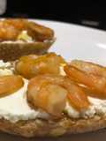 Tapas de camarón con miel (Botanas para TV, 4 de 5)