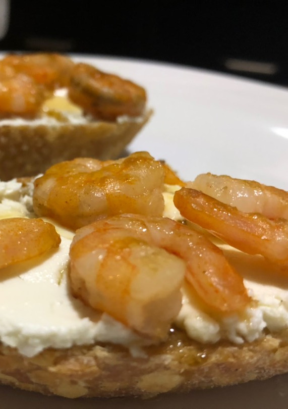 Una foto de Tapas de camarón con miel (Botanas para TV, 4 de 5)