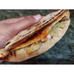 Easy cheesy veg wrap A picture of Easy cheesy veg wrap.