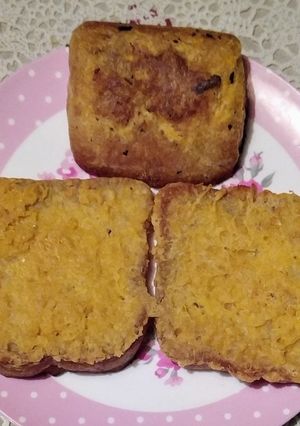 Glutén-tojás mentes bundás kenyér csicseriborsó lisztből recept fotója
