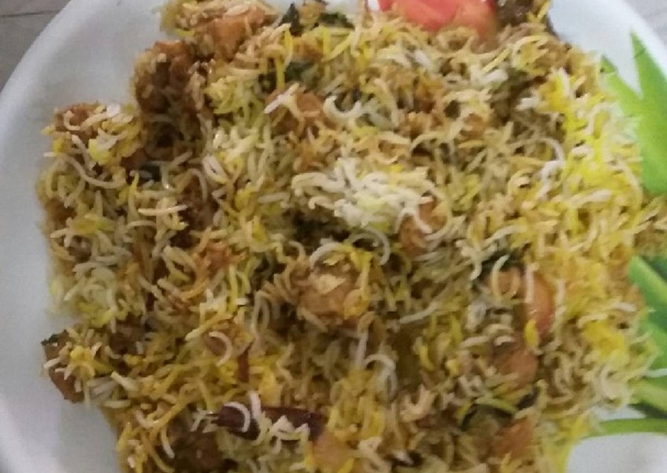 Quick chicken dum biryani