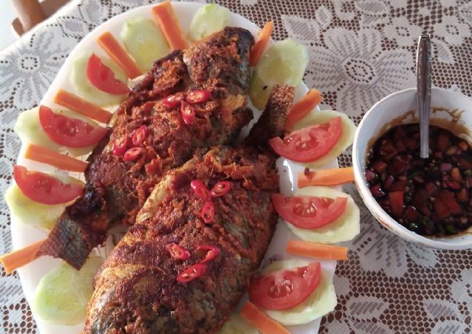 Ikan Mas Bakar ala Minang dengan Teflon