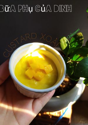 Hình của món Custard Xoài (cho bé từ 6,5m nhé).