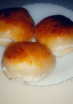 صورة لوصفة لامونة محشية بالكريمة 😋😋
