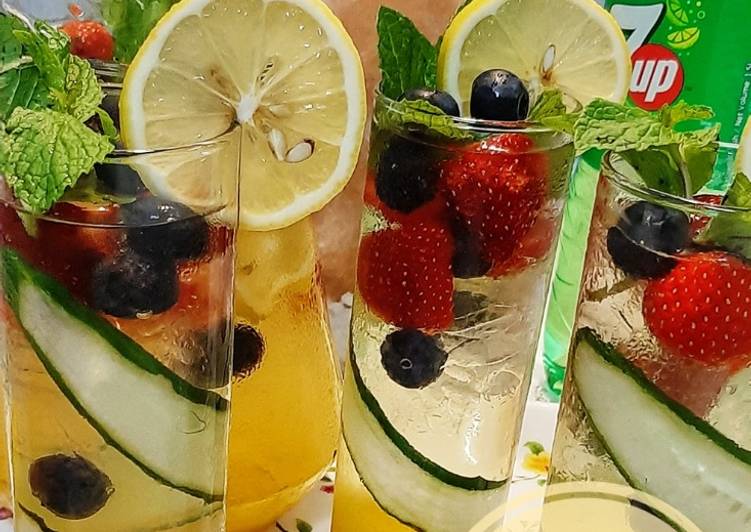 Langkah Langkah Buat 7up Fruits Boom.#minuman #marathonraya yang Bergizi