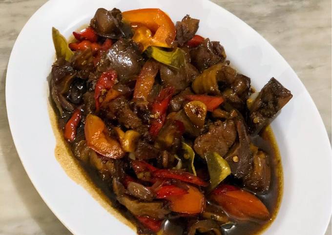 Resep Ati Ampela Pedas Masak Kecap, Bikin Ngiler