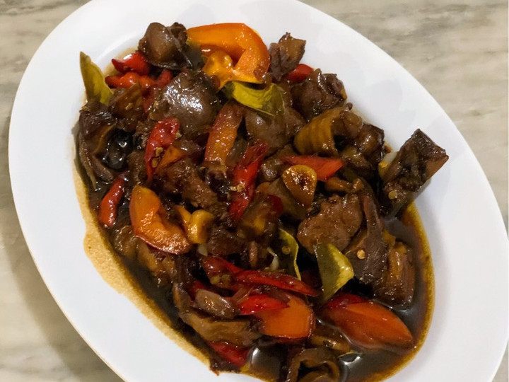 Resep Ati Ampela Pedas Masak Kecap, Bikin Ngiler