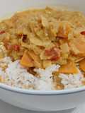 Sweet potato leek curry