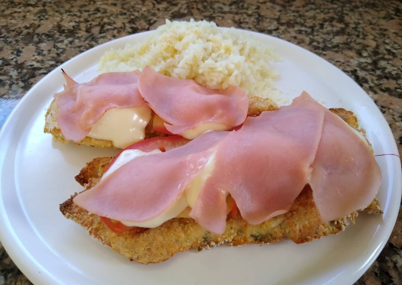 Supremas con jamón y queso