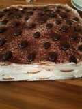 Leckeres Dessert Sahne Mascarpone Kekse Schichten