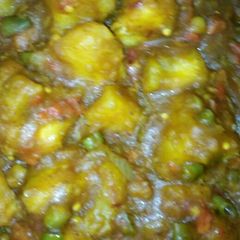 A picture of Veggies yam soup.