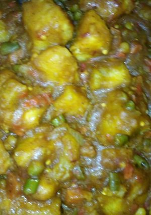 A picture of Veggies yam soup.