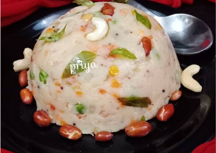 Recipe of Homemade Vegetable Rava Upma