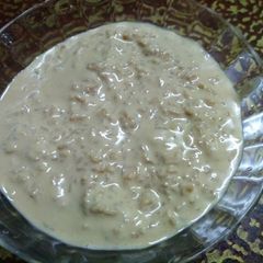 A picture of Gurer payesh(date palm jaggery kheer).