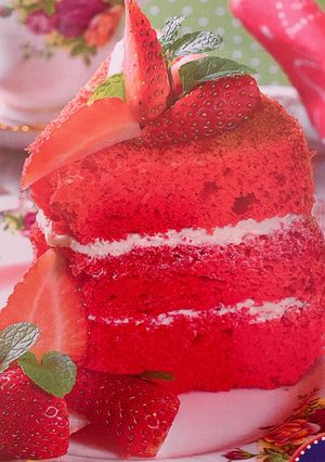 Gambar Cake Syifon strawberry