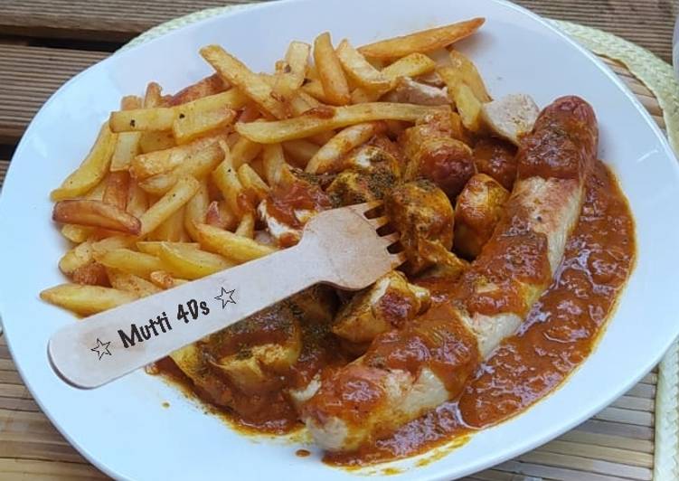 Bahan meracik Berliner Currywurst - Sosis Berbumbu Saus Kari Khas Berlin Lezat