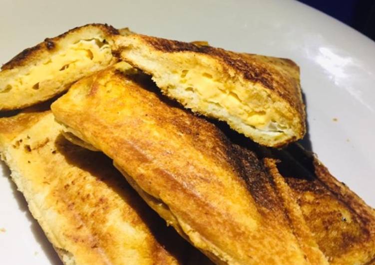 Steps to Prepare Super Quick Homemade Egg filled toasted bread