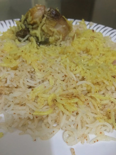 A picture of Fish nurmahali biryani.