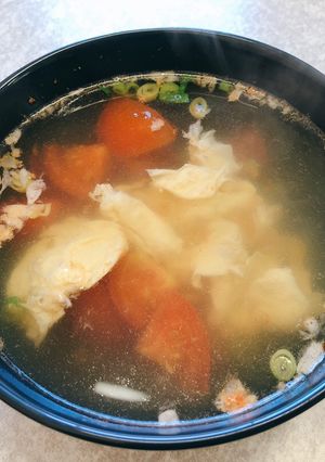 番茄蛋花湯 的食譜成品照片