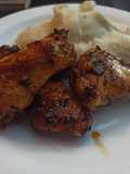 Alitas de pollo al horno con salsa barbacoa
