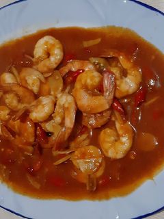 Foto resep Udang Saus Padang