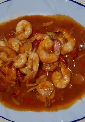 Foto resep Udang Saus Padang