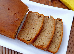 A picture of Eggless Whole Wheat Banana Bread.