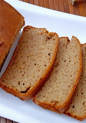 A picture of Eggless Whole Wheat Banana Bread.