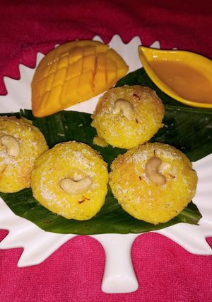 A picture of Mango idli.